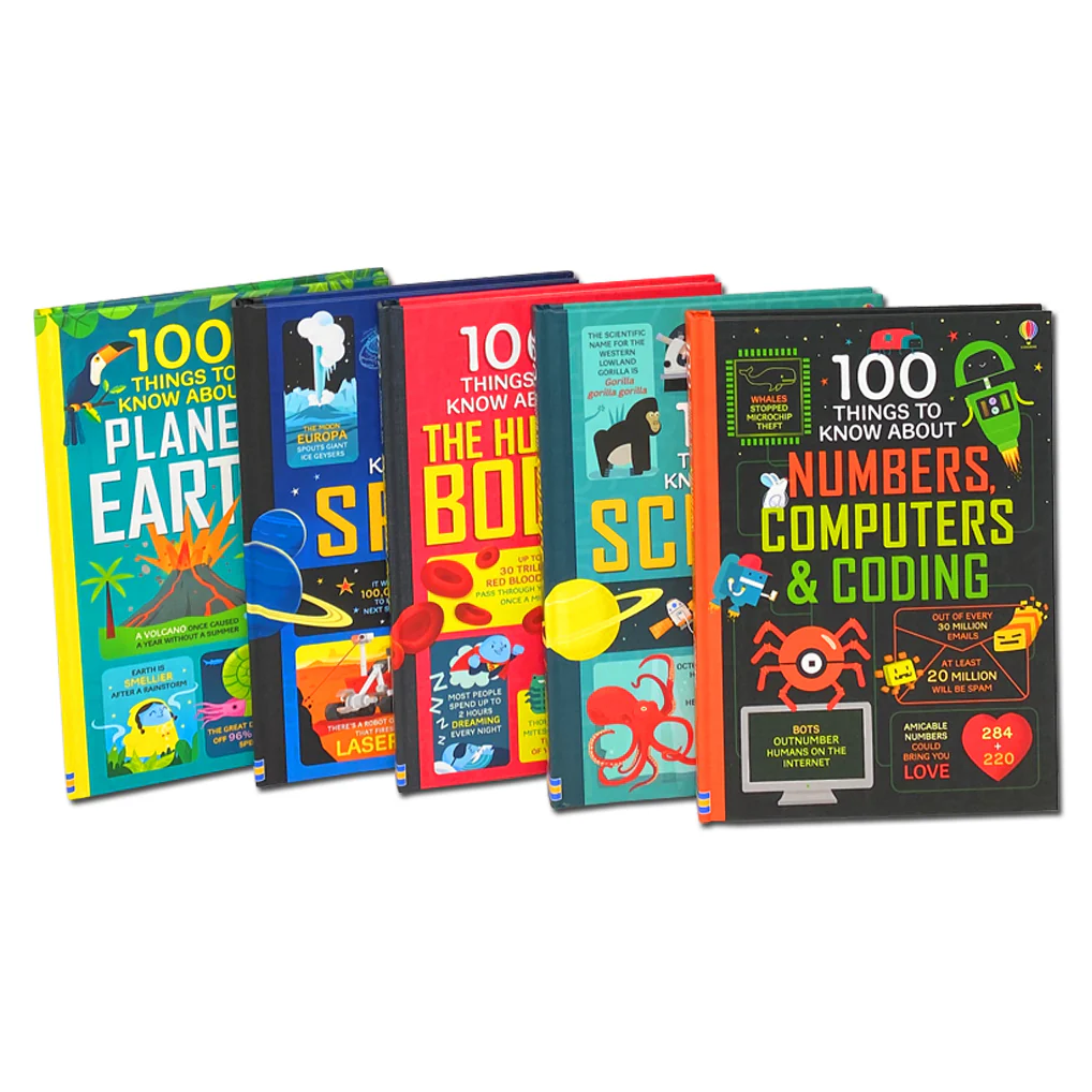 Usborne 100 Things To Know Collection – Children's 5-Book Boxed Set| Educational Nonfiction Books for Kids Packed with Fun Facts, Curiosity & Learning - Image 3