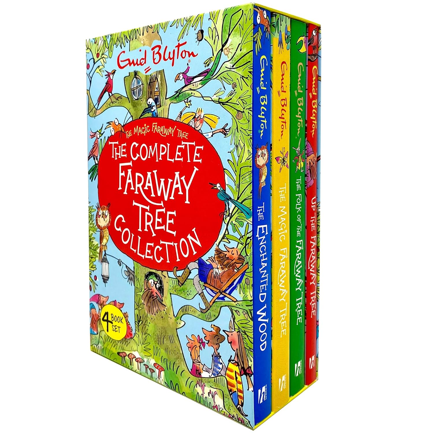 Enid Blyton's The Faraway Tree: 4 Magical Books Collection Set – Classic Children's Fantasy Adventure Series, Timeless Tales, and Family Stories
