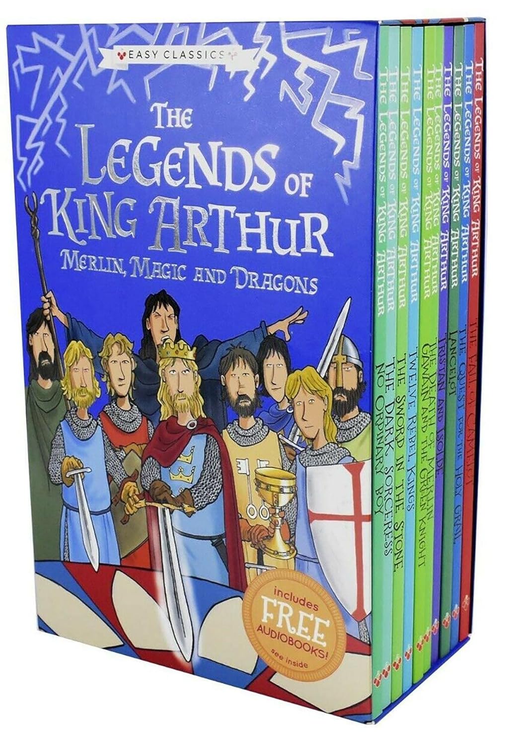 The Legends of King Arthur: Merlin, Magic, and Dragons 10 books set