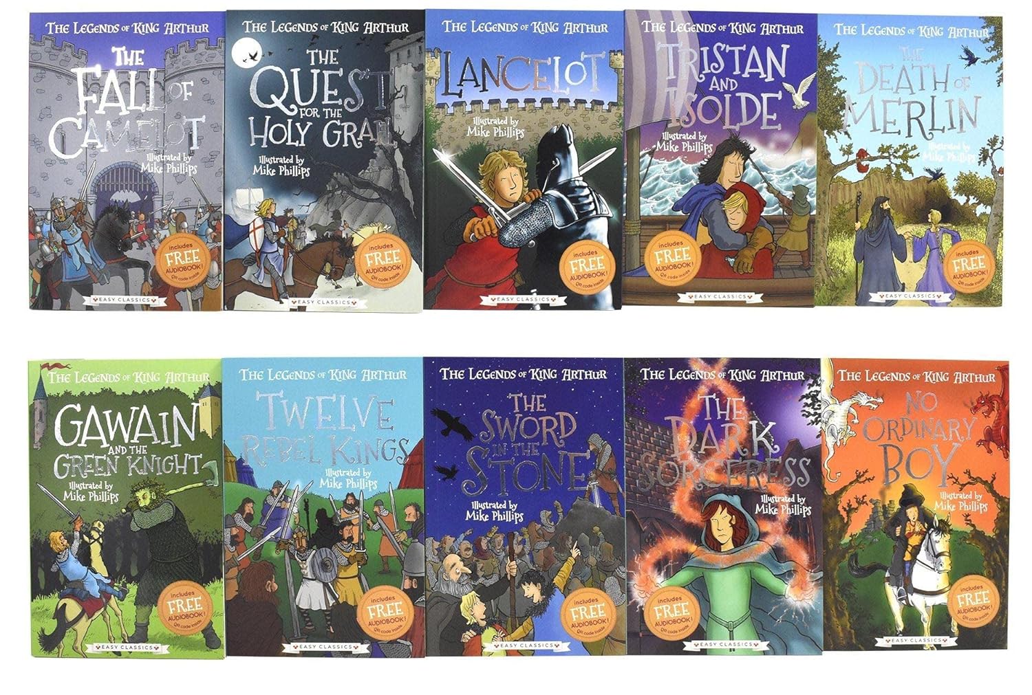 The Legends of King Arthur: Merlin, Magic, and Dragons 10 books set - Image 3